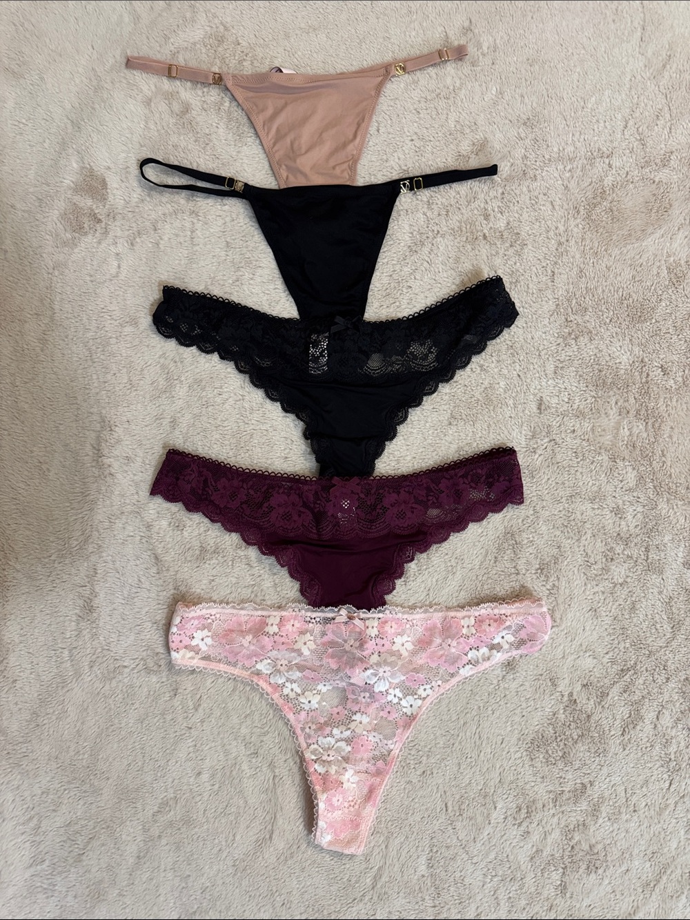 Victoria Secret Bundle of 5 Thongs